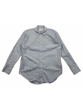 GANT Women's Button Up Shirt Cotton Striped Blue Size US 6